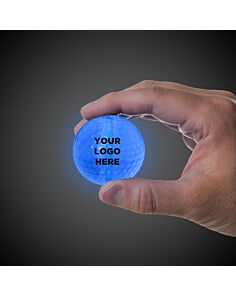 BLUE GLOW FLYER GOLF BALL (with a 1 1/2'' Jumbo Lightstick)