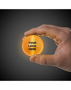 ORANGE GLOW FLYER   GOLF BALL (with a 1 1/2'' Jumbo Lightstick)