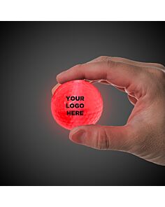 RED GLOW FLYER GOLF BALL (with a 1 1/2'' Jumbo Lightstick)