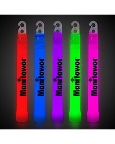 6" Assorted Premium Glow Sticks, 25 Per Bag