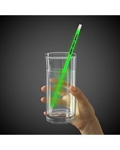 Green Supreme Glow 9 Inch Straws