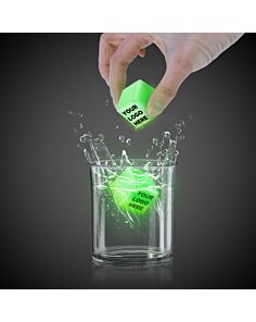 1" Green Glowing Ice Cubes 