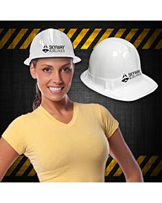 White Plastic Construction Hat 