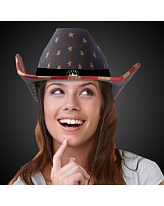 Vintage Patriotic Cowboy Hat