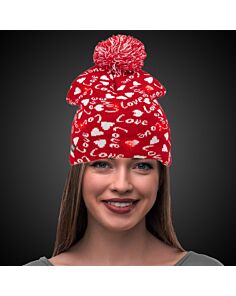 Light Up Love Knit Hat
