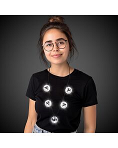 Disco Balls Light Up Necklace