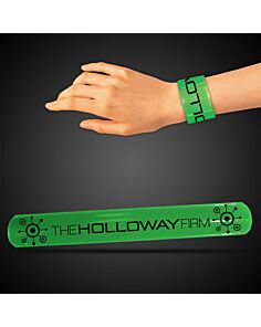 8 3/4" Green Slap Bracelets