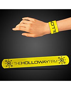 8 3/4" Yellow Slap Bracelets
