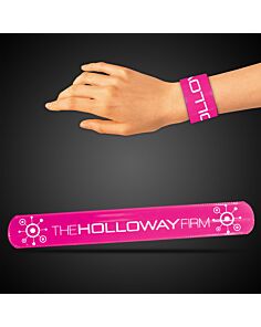 8 3/4" Pink Slap Bracelets