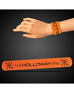 8 3/4" Orange Slap Bracelets