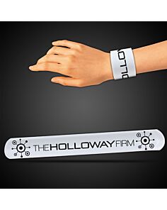 8 3/4" White Slap Bracelets