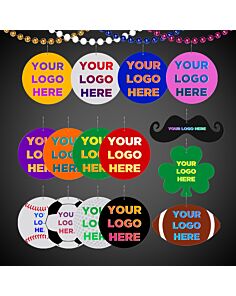 2 1/2" Plastic Medallions for Mardi Gras Bead Necklaces 