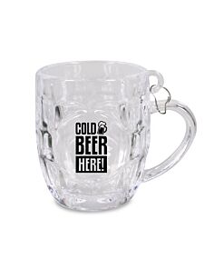 Clear Beer Mug Medallion