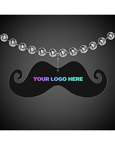 Black Plastic Mustache Medallion