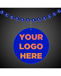 Blue Circle Plastic Medallion Badges