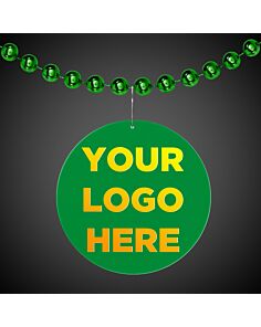 Green Circle Plastic Medallion Badges