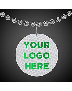 2 1/2" Golf Ball Plastic Medallion Badges