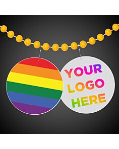 Rainbow Plastic Medallions 2 1/2"