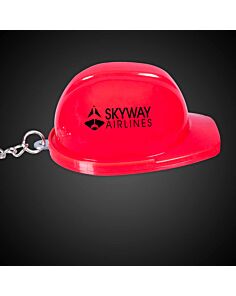 Red Plastic Construction Hat Bottle Opener Key Chains