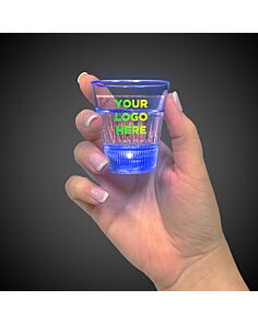 Light Up Blue Shot Glass