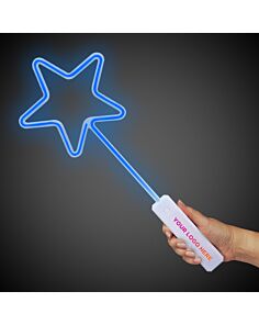 Blue Star Neon Wand