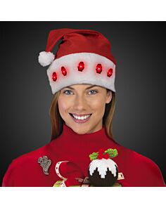 Light Up Santa Hat 