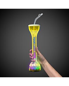 Transparent Yellow LED Yard Glass