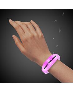 Sound Activated Pink LED Stretchy Bangle Bracelet