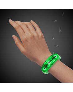 Sound Activated Green LED Stretchy Bangle Bracelet