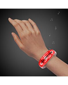 Sound Activated Red LED Stretchy Bangle Bracelet