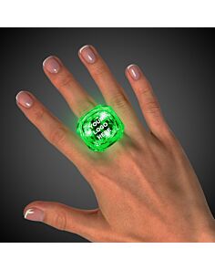 Green Light Up Diamond Rings