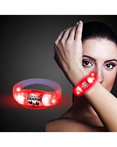 Red LED Stretchy Bangle Bracelets 