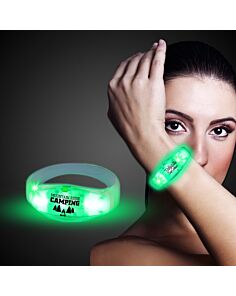 Green LED Stretchy Bangle Bracelets 
