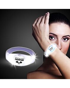 White LED Stretchy Bangle Bracelets 