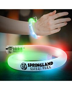 Multicolor Flashing Coil Tube Bracelet