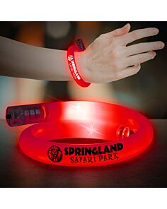 Red Flashing Coil Tube Bracelet 