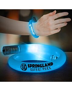Blue Flashing Coil Tube Bracelet 