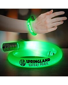 Green Flashing Coil Tube Bracelet 