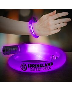 Purple Flashing Coil Tube Bracelet 