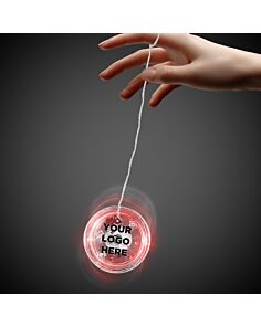 2" Clear with Red LED Yoyo