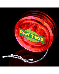 2" Clear with Red LED Yoyo