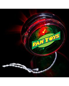 2" Green with Red LED Yoyo