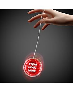 2" Red with Red LED Yoyo