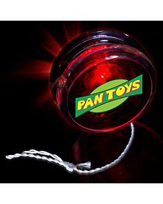2" Red with Red LED Yoyo