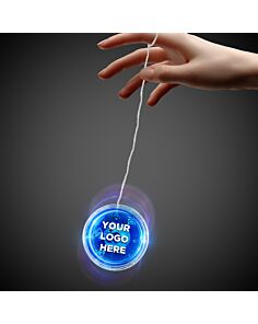 2" Clear with Blue LED Yoyo