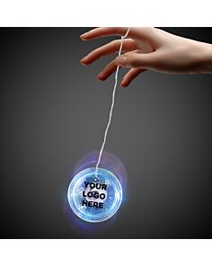 2" Clear with Blue LED Yoyo