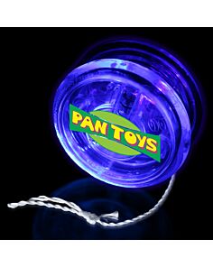 2" Clear with Blue LED Yoyo