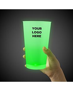 Green LED Pint Glass
