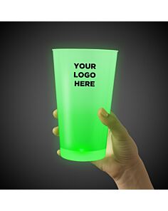 Green LED Pint Glass