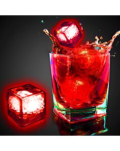 Blank Red Liquid Activated Light Up Ice Cubes